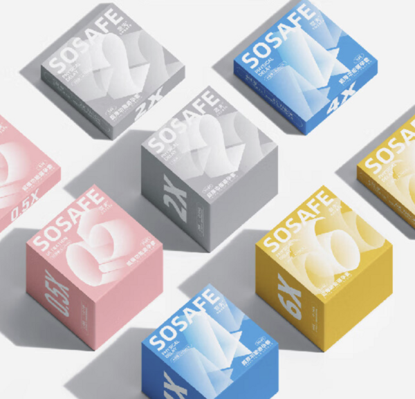  涩夫（SOSAFE） 6倍增厚加厚安全套 3只