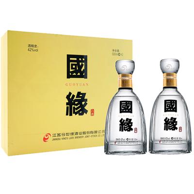 88vip会员 今世缘 国缘 四开 42%vol 浓香型白酒 500ml*2瓶