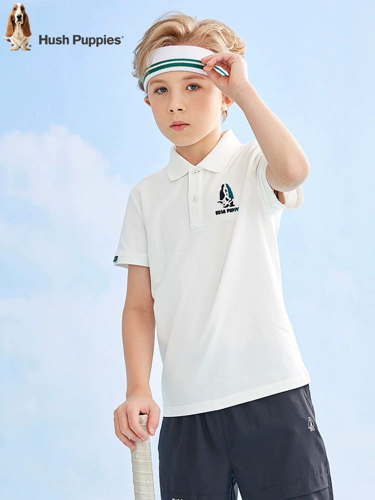 Hush Puppies 暇步士 2023夏新款男童翻领短袖POLO衫（105~160码）6色 69元包邮 买手党-买手聚集的地方