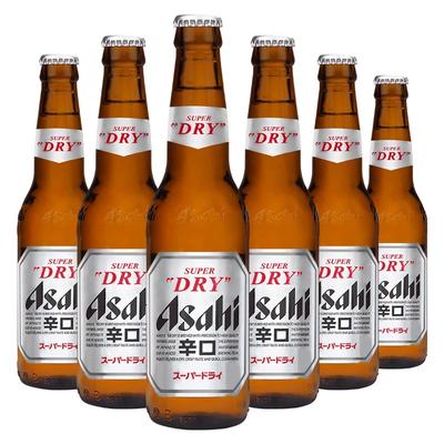asahi朝日啤酒330ml24瓶朝日超爽辛口日式生啤小麦精酿黄啤百亿