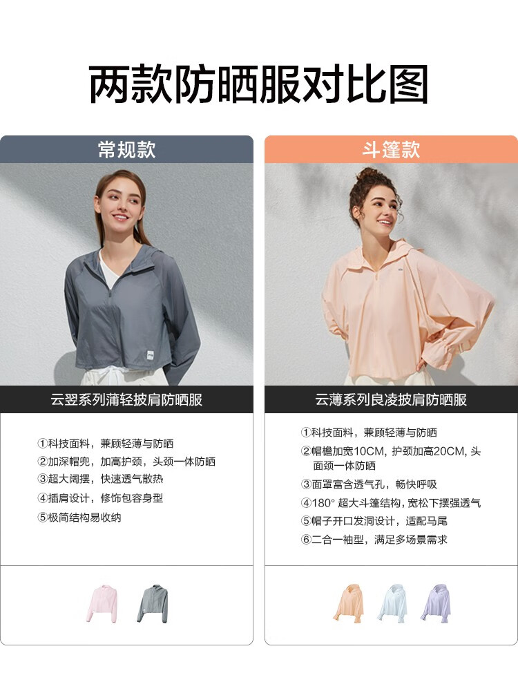 反季好价，Beneunder 蕉下 云翌系列 蒲轻披肩防晒衣UPF50+ 2色 69元包邮 买手党-买手聚集的地方