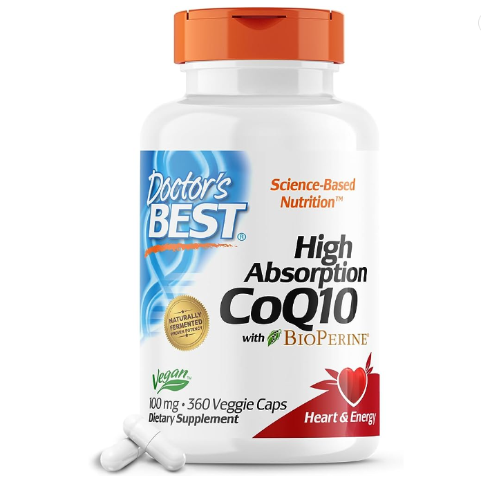 国家工信部单项冠军产品，Doctor's Best 多特倍斯 高吸收辅酶Q10黑胡椒素软胶囊100mg*360粒273.46元（需用券）