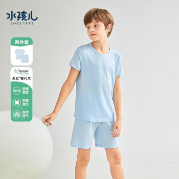 Souhait 水孩儿 男女童夏季天丝莫代尔家居服两件套（105~170码 ） 59元包邮 买手党-买手聚集的地方