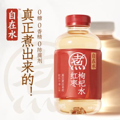 元气森林 出品自在水红枣枸杞水500ml*12瓶清爽饮料