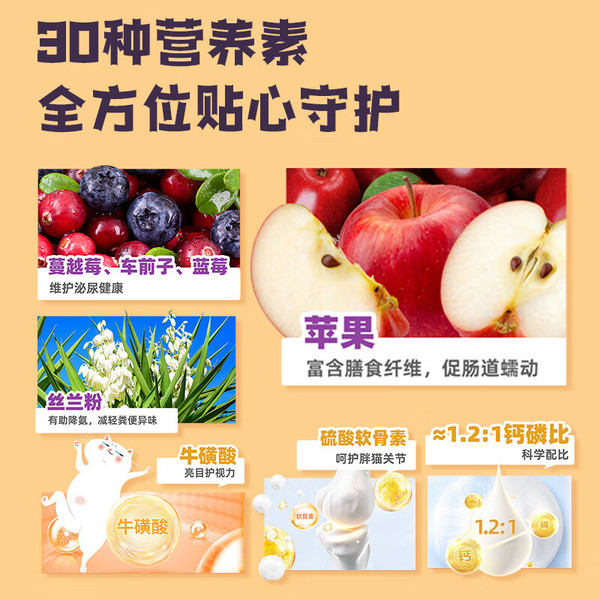 WOWO 喔喔 无谷三拼肉全价猫粮 10斤+5试吃+主食罐