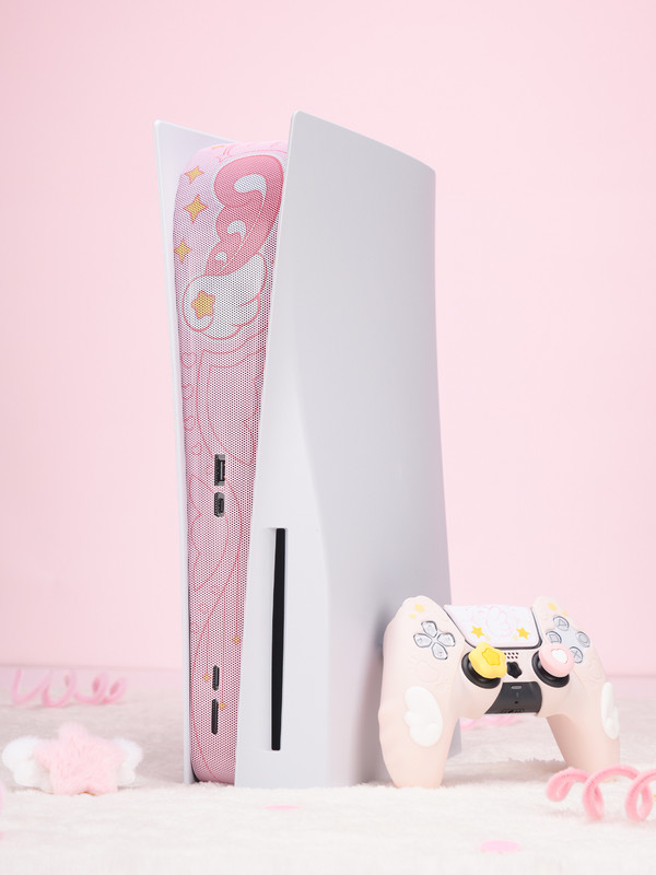 GEEKSHARE 极想 PS5 防尘网+粉色手柄套套装 星翼物语