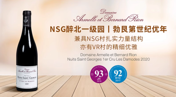 Domaine Rion/勃艮第Rion酒庄 夜圣乔治 达摩一级园 干红葡萄酒 750ml 单支