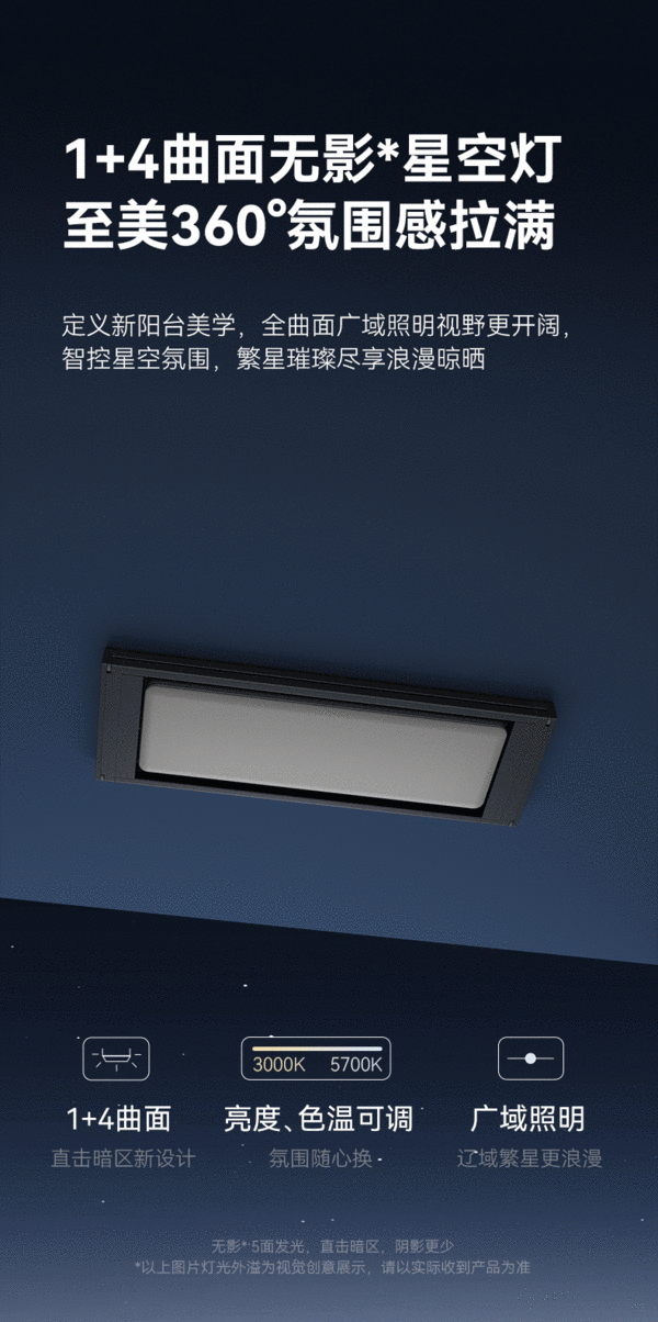 邦先生 M66ProC 星空灯型隐形电动晾衣架 护眼灯+杀菌+双IOT+语音遥控