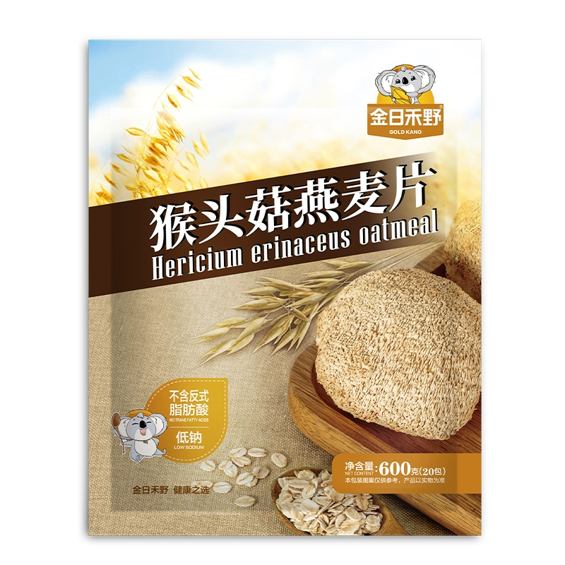 金日制药监制，金日禾野 猴头菇/牛奶加钙燕麦片600g（30g*20包）*2袋 29.91元包邮 买手党-买手聚集的地方