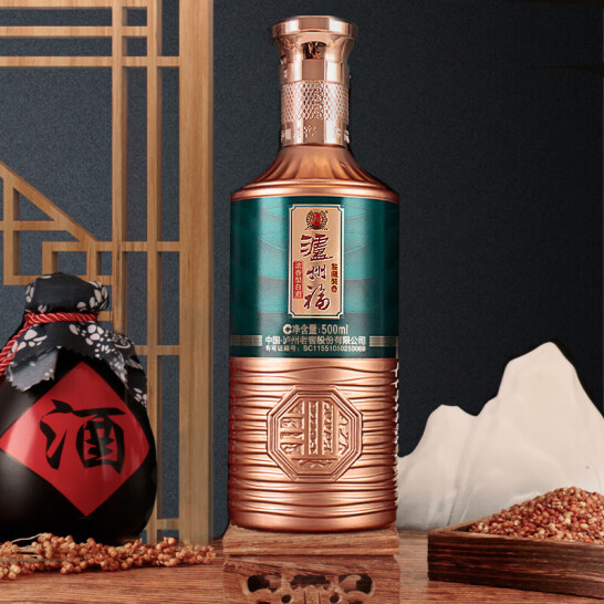 泸州老窖 泸州福 皇家园林风格鉴藏装 52度浓香型白酒500mL*2瓶礼盒装 送礼袋 75.12元包邮 买手党-买手聚集的地方
