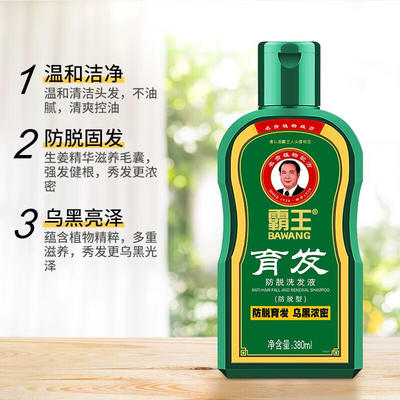 bawang 霸王 育发防脱洗发套装(洗发水380ml 头皮营养液55ml) 