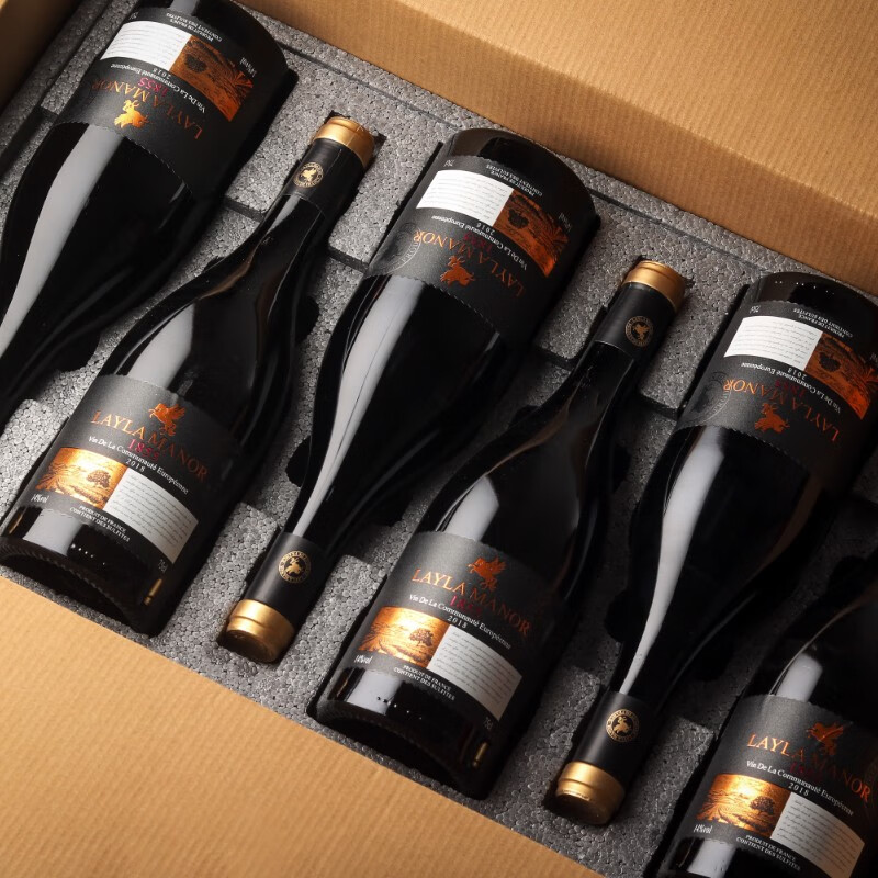 法国原瓶进口，Layla Manor 蕾拉 14度干红葡萄酒750mL*6支礼盒装 163.16元包邮 买手党-买手聚集的地方