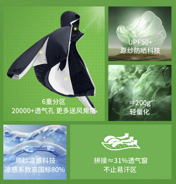 Beneunder 蕉下 防紫外线凉透气防晒衣 TS11424