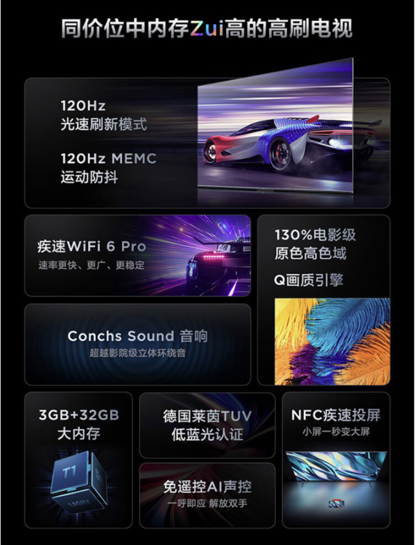 TCL 55V8E Pro 液晶电视 55英寸 4K