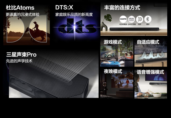 SAMSUNG 三星 HW-Q600C/XZ 回音壁 3.1.2全景声
