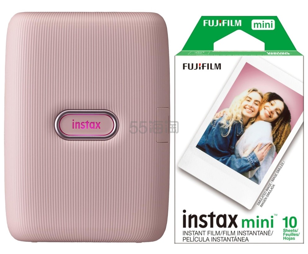 Fujifilm 富士 Instax Mini Link 粉色打印机套装 2023