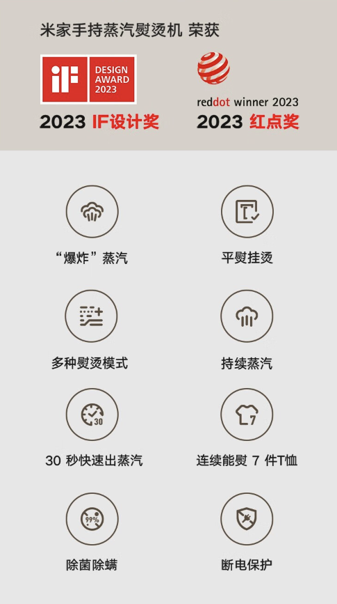 MIJIA 米家 手持蒸汽熨烫机 B502CN
