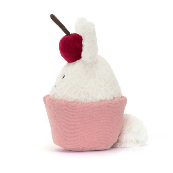 jELLYCAT 邦尼兔 精致甜点邦尼兔纸杯蛋糕玩偶 14cm