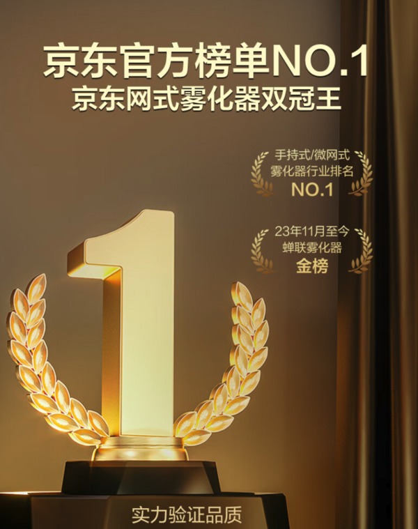 Haier 海尔 医用便携微网式雾化器 手持款 YK-N2AA 医用标准，轻音雾大！