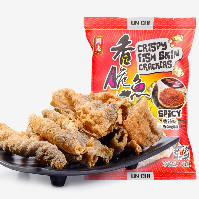 香港特产，润志 矶烧鱼皮 110g*3包 新低18.5元包邮 买手党-买手聚集的地方