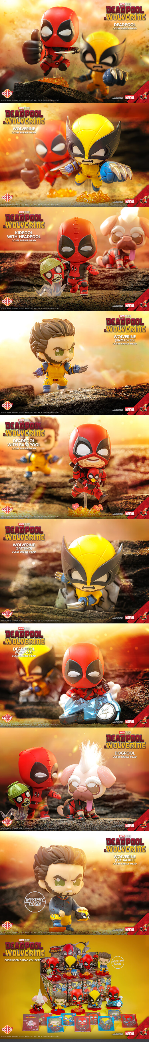 Hot Toys 狂热玩具 《死侍与金刚狼》 COSBI盲盒迷你人偶 套装（整套8只）
