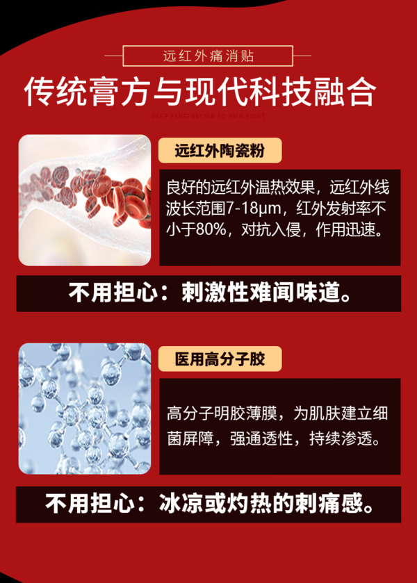 iiGEN 一正 远红外痛消贴 风湿关节疼痛颈椎肩周炎 10贴装 3盒