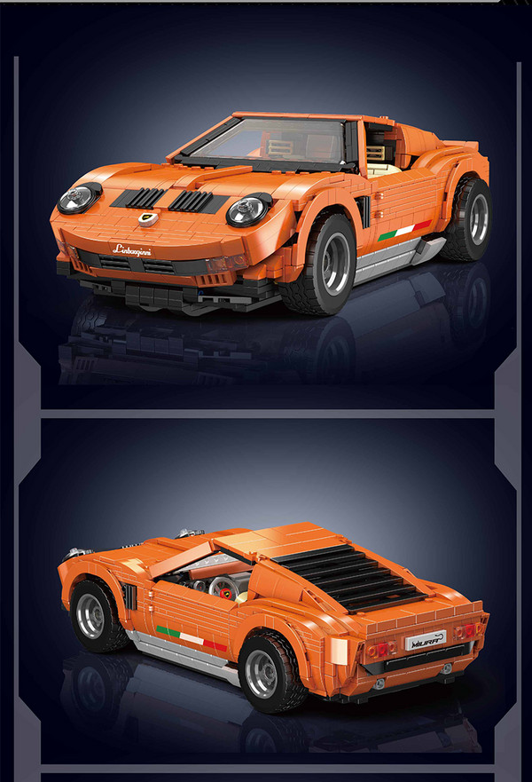 MOULD KING 宇星模王 10116 谬拉跑车（兰博基尼 Miura）