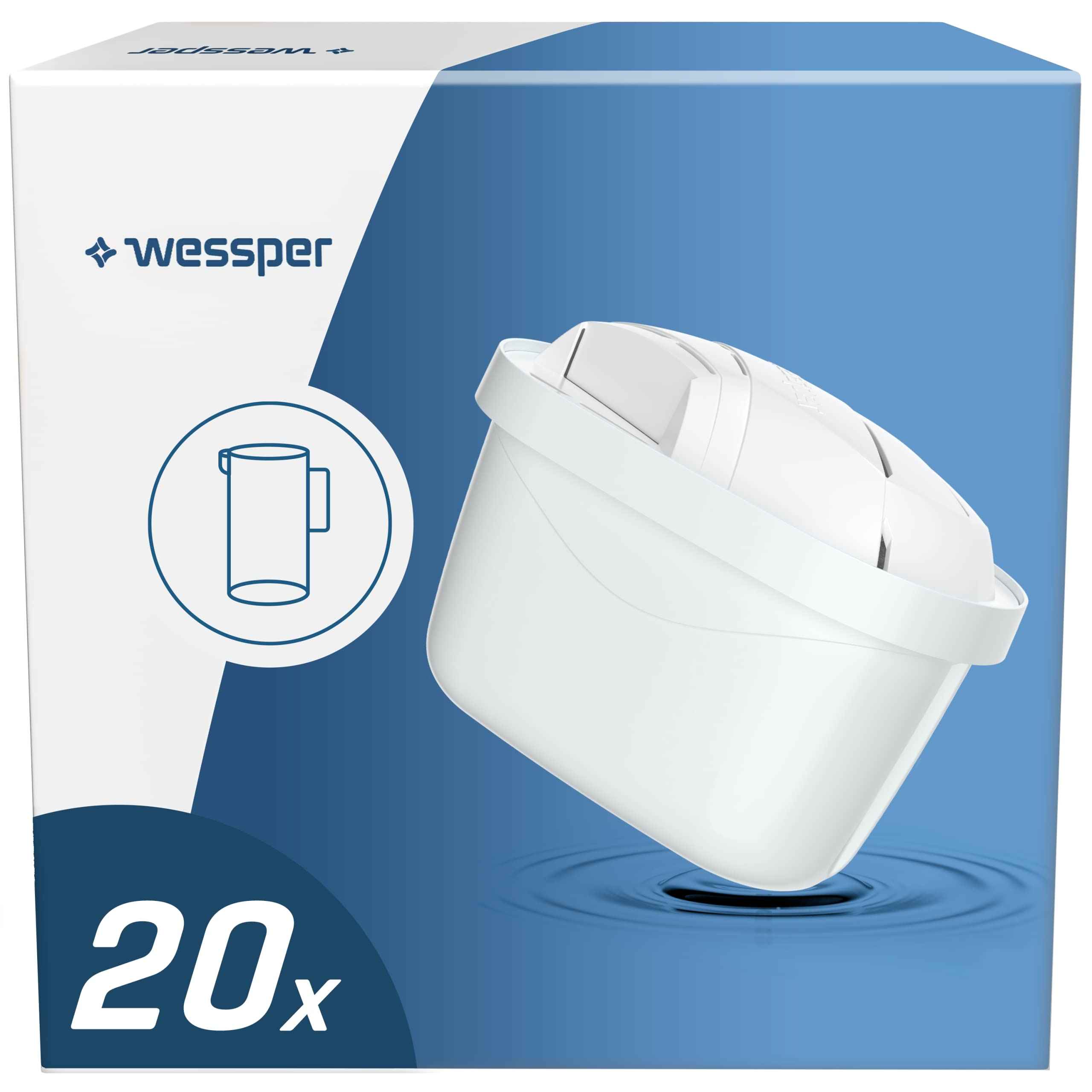 【含税直邮】Wessper Brita Maxtra 滤水器 | 20 个 Maxtra+ 滤芯 Brita 过滤器