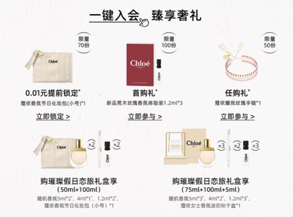 Chloé 蔻依 艺术绘语恋旅礼盒（香氛50ml+身体乳100ml）