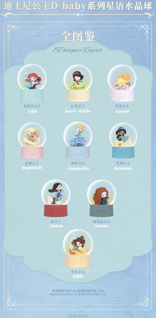 52TOYS 公主D-baby系列星语水晶球系列盲盒