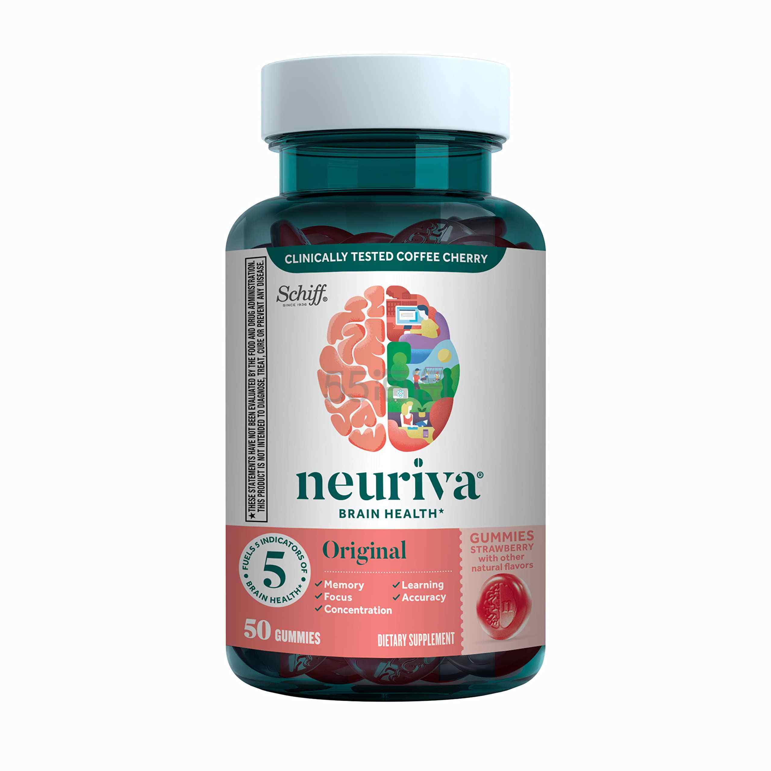 NEURIVA 多种维生素矿物质复合片 支持大脑健康 50粒