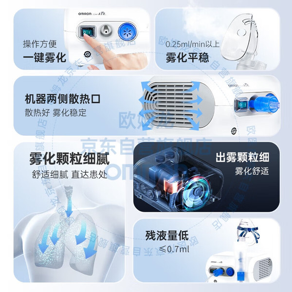 欧姆龙 OMRON 雾化器 NE-C28 医院同款 儿童成人医用