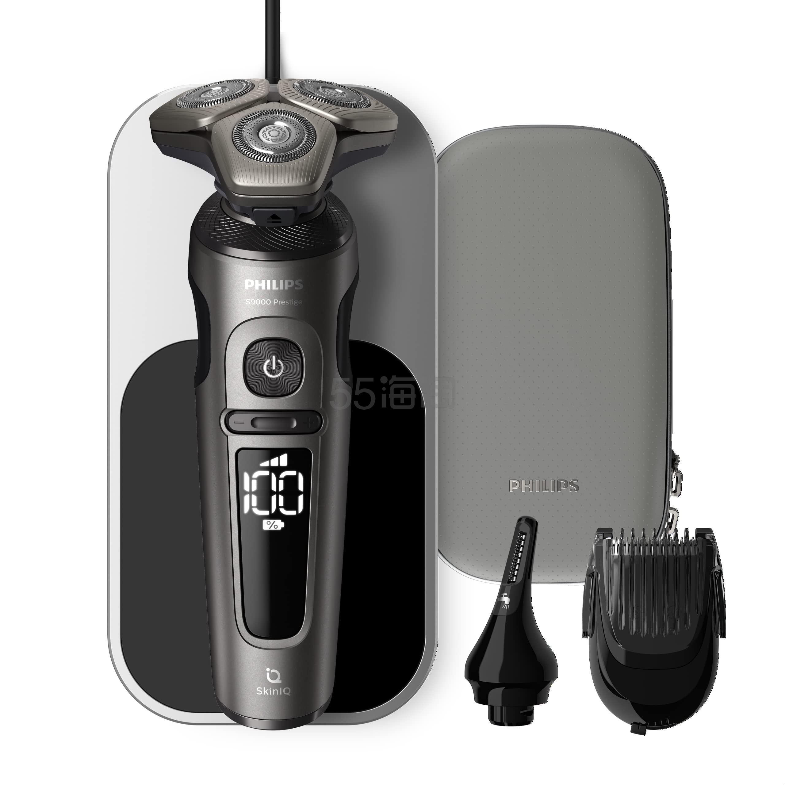 【含税直邮】Philips 飞利浦 9000 系列 Prestige 电动干湿两用剃须刀 （型号 SP9871/22）