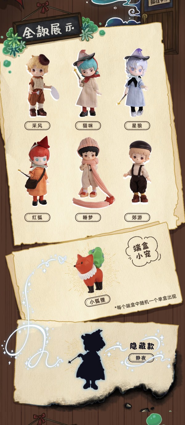 X11 潘妮的宝盒小画家和小魔女系列可动人偶盲盒