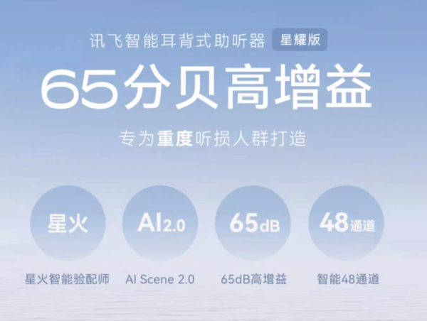 科大讯飞 iFLYTEK 星耀左耳 48通道65dB高增益