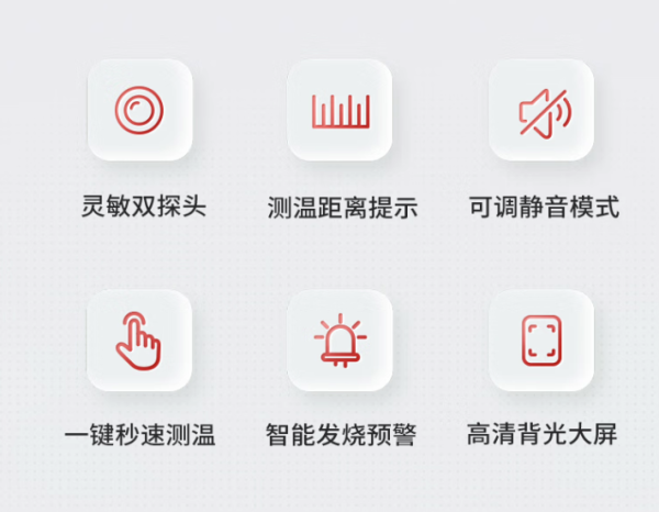 鱼跃 体温计医用额温枪电子YT-1温度计婴儿童体温表家用测温枪