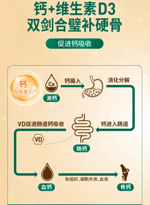 Move Free 益节 五合一氨糖软骨素加钙片 养护关节240粒 4粒/日