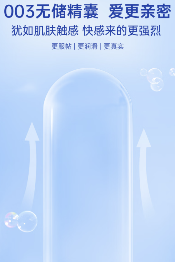 大象 003无储精囊三合一安全套 3只装