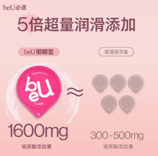 必遇 beU 003玻尿酸安全套 嘟嘟套 10只