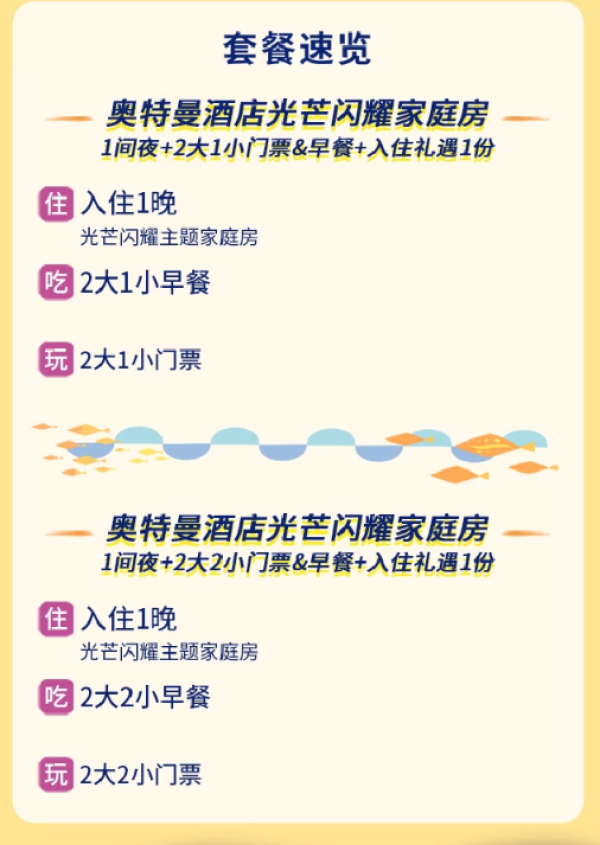 【奇妙618】上海海昌奥特曼主题酒店亲子套餐2天1晚