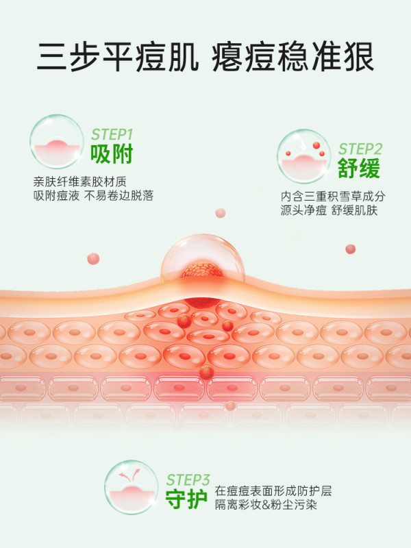 VT° 薇缔 积雪草老虎净痘痘贴 第三代
