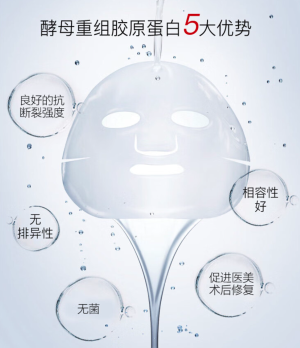 薇诺娜 酵母重组胶原蛋白敷料贴 8片
