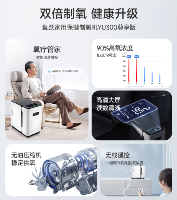 鱼跃 YU300 制氧机 2L