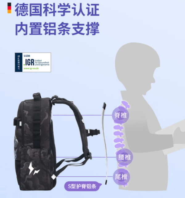 Gmt for kids 小学生初中生书包 4-9年级 铠甲战龙Trend