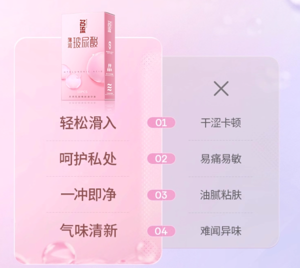 名流 薄润玻尿酸安全套 30只（超薄玻尿酸10只*2+黑名流10只）