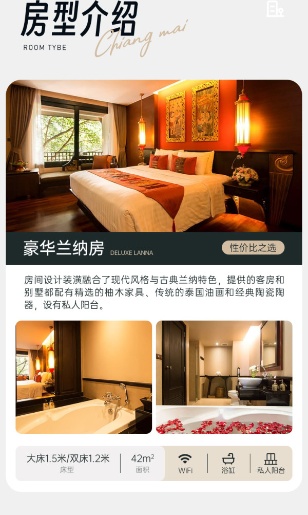 懒猫旅行 清迈西璞万纳别墅度假村酒店套餐