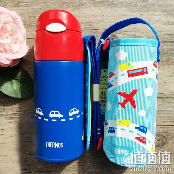 Thermos膳魔师FHL-400F SKY儿童保温吸管杯 400ml 天蓝色