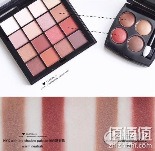 Chanel268 平价替代色！NYX专业16色眼影盘Warm Neutrals色