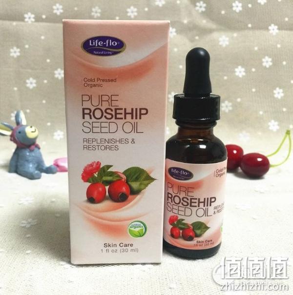 美国Life Flo Health 纯玫瑰果油 面部身体头发万用油 30ml