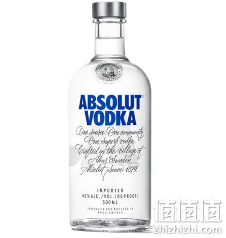 absolut vodka价格图片